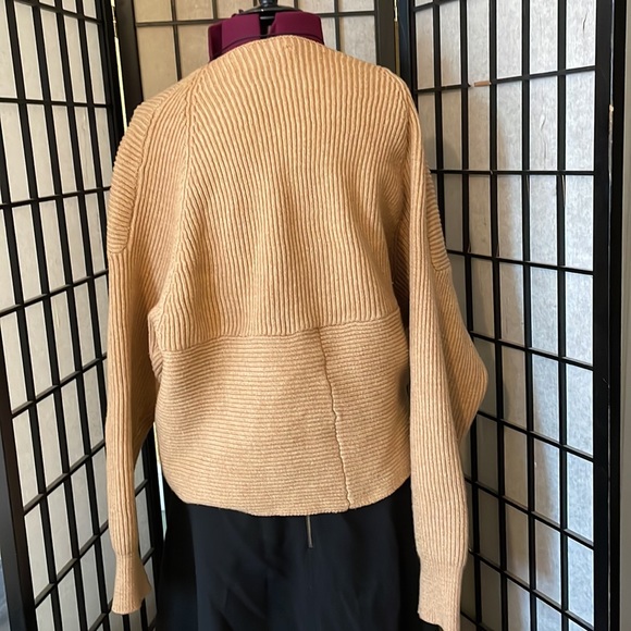Camel Lush Criss Cross Sweater - Picture 2 of 5